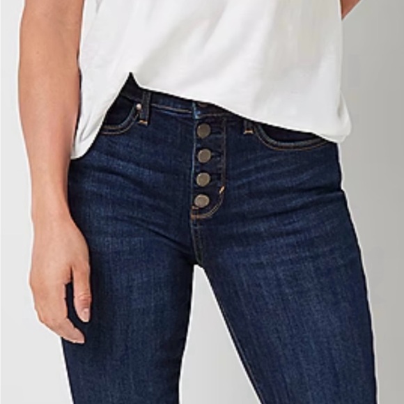 A.N.A. Button Front Slim Jeans - Picture 2 of 6